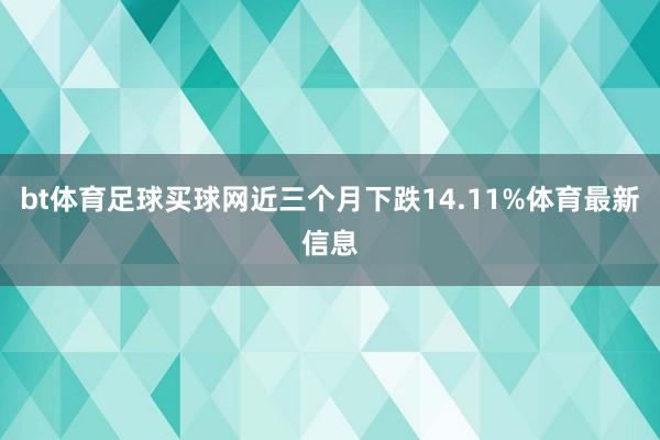 bt体育足球买球网近三个月下跌14.11%体育最新信息